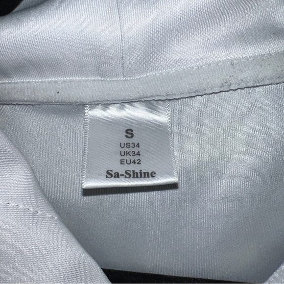 Sa-Shine Geometric Print Hoodie Small Men's Multicolored Green and Black pockets - Picture 2 of 7